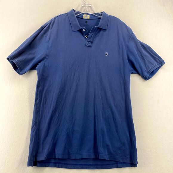 johnnie-O Hangin' Out Cotton Short‎ Sleeve Polo Blue Color Mens Size L - Picture 1 of 10